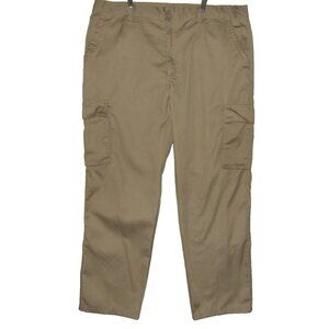 Canyon Club Cargo Pants Mens 44 x 32 Tan Cotton Poly Modern Fit